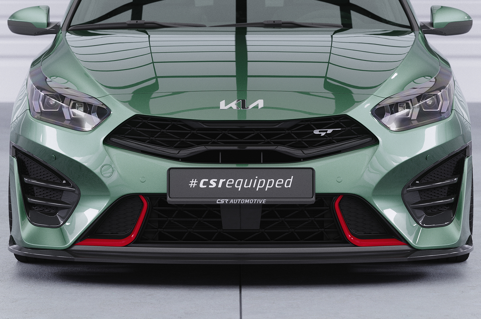 Lame de parechoc avant pour Kia ProCeed (CD) GT (facelift) (depuis 2021) - Fabriqué en ABS (6 finitions au choix)