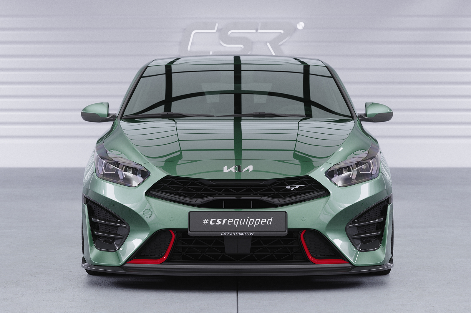 Lame de parechoc avant pour Kia ProCeed (CD) GT (facelift) (depuis 2021) - Fabriqué en ABS (6 finitions au choix)