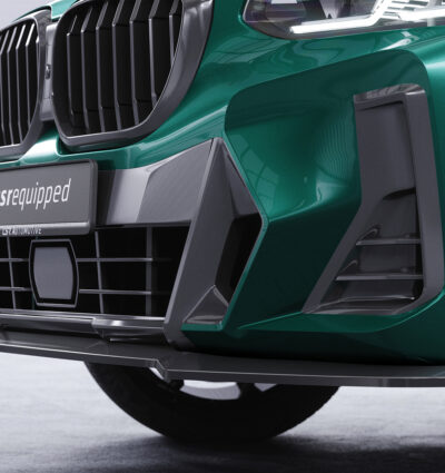 Lame de parechoc avant pour BMW X4 G02 Pack M / M40i / M40d (facelift) (depuis 2021) - Fabriqué en ABS (6 finitions au choix)