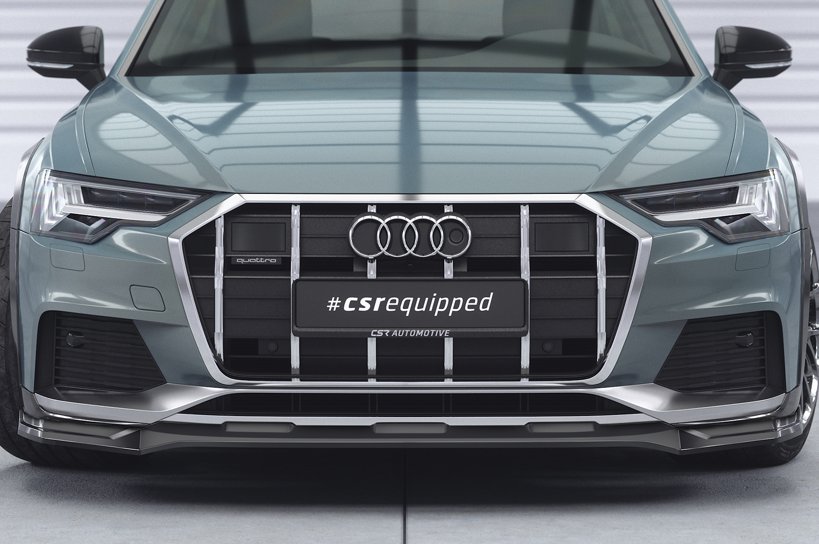 Lame de parechoc avant pour Audi A6 C8 Typ (4K / F2) Allroad Avant (2019-2023) - Fabriqué en ABS (6 finitions au choix)