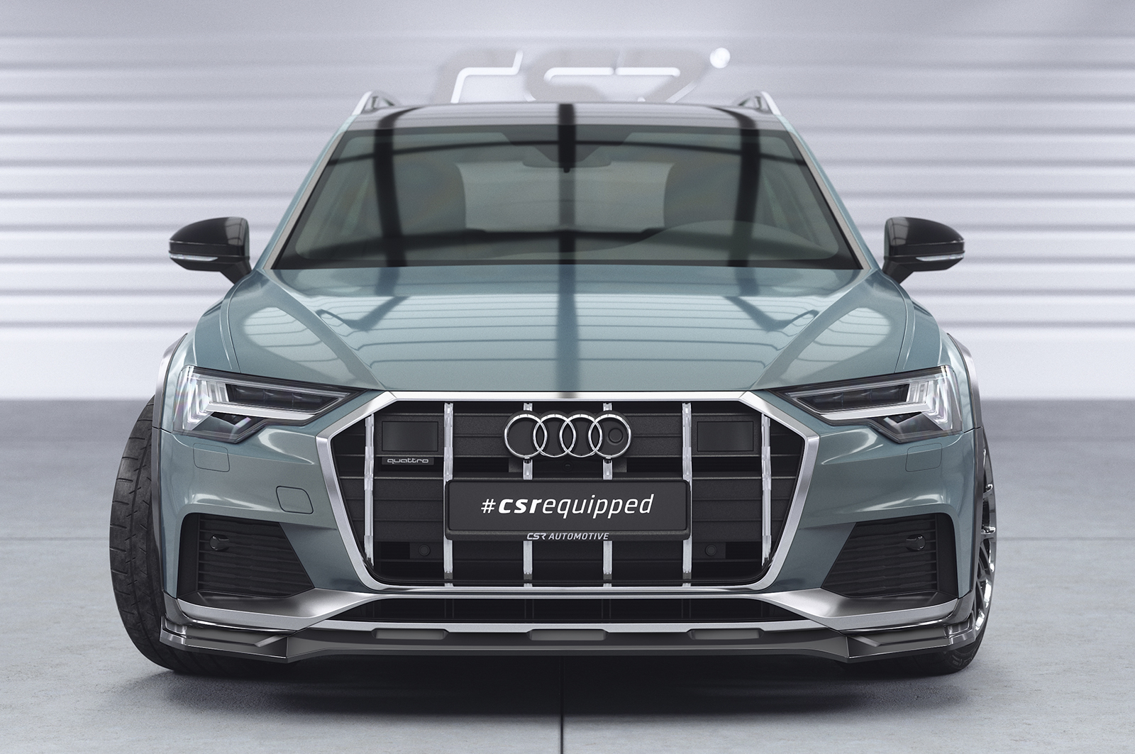 Lame de parechoc avant pour Audi A6 C8 Typ (4K / F2) Allroad Avant (2019-2023) - Fabriqué en ABS (6 finitions au choix)
