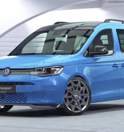 Lame de parechoc avant pour VW Caddy 5 (Typ SB) toutes carrosseries (depuis 2020) - Fabriqué en ABS (6 finitions au choix)