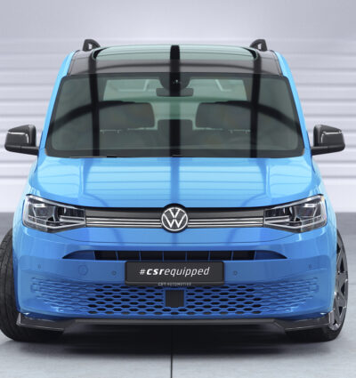 Lame de parechoc avant pour VW Caddy 5 (Typ SB) toutes carrosseries (depuis 2020) - Fabriqué en ABS (6 finitions au choix)