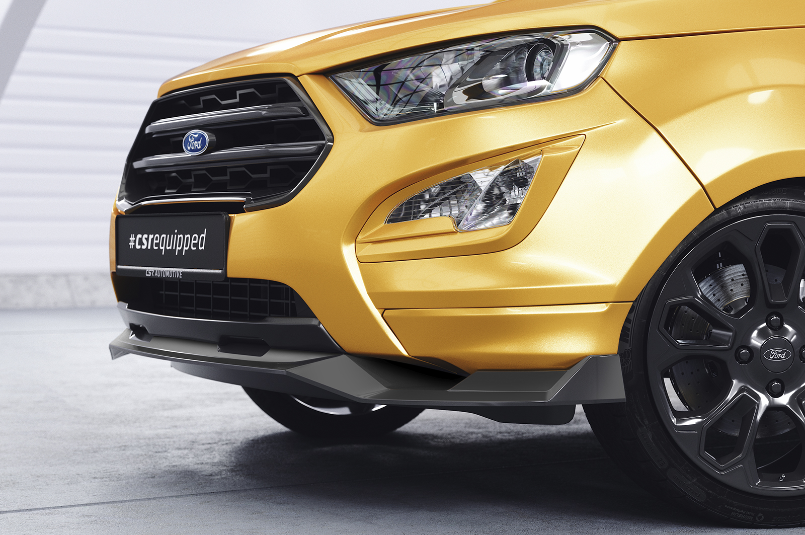 Lame de parechoc avant pour Ford EcoSport MK2 toutes carrosseries (facelift) (depuis 2017) - Fabriqué en ABS (6 finitions au choix)