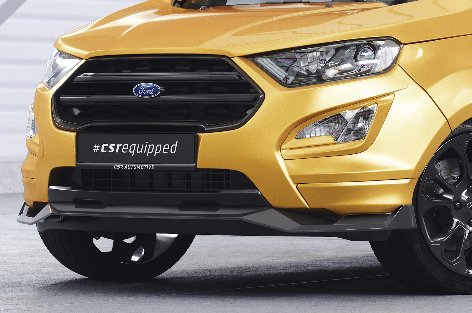 Lame de parechoc avant pour Ford EcoSport MK2 toutes carrosseries (facelift) (depuis 2017) - Fabriqué en ABS (6 finitions au choix)