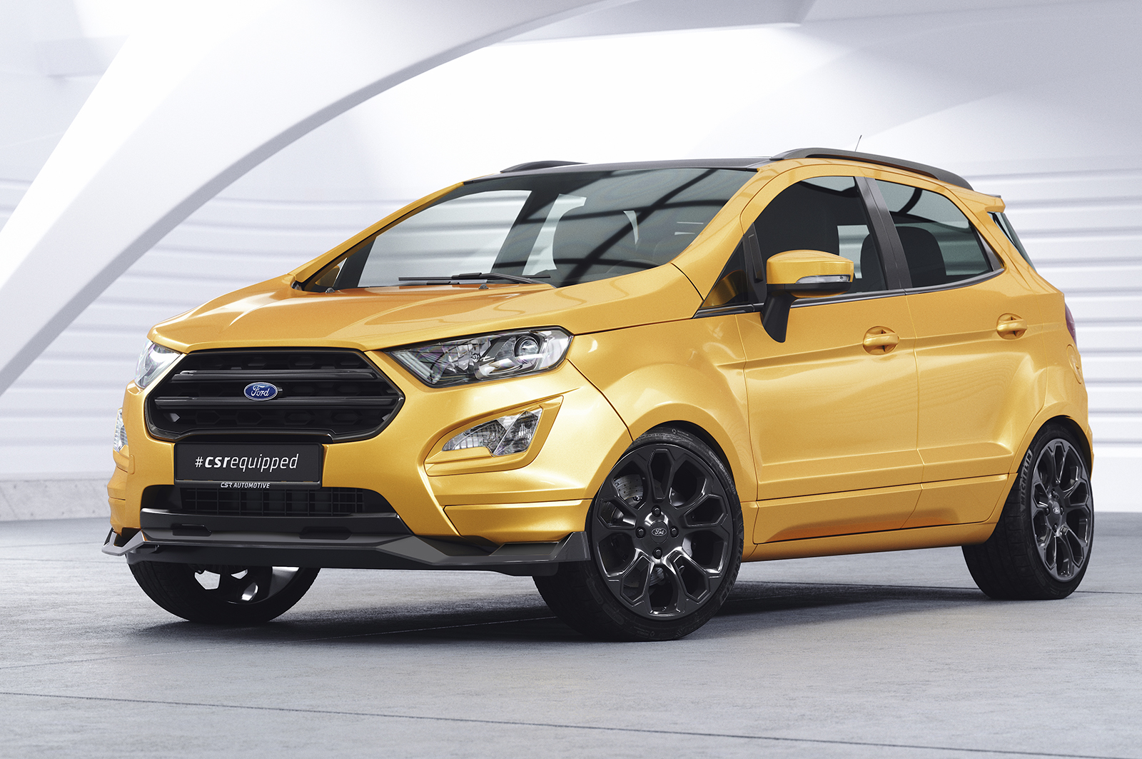 Lame de parechoc avant pour Ford EcoSport MK2 toutes carrosseries (facelift) (depuis 2017) - Fabriqué en ABS (6 finitions au choix)