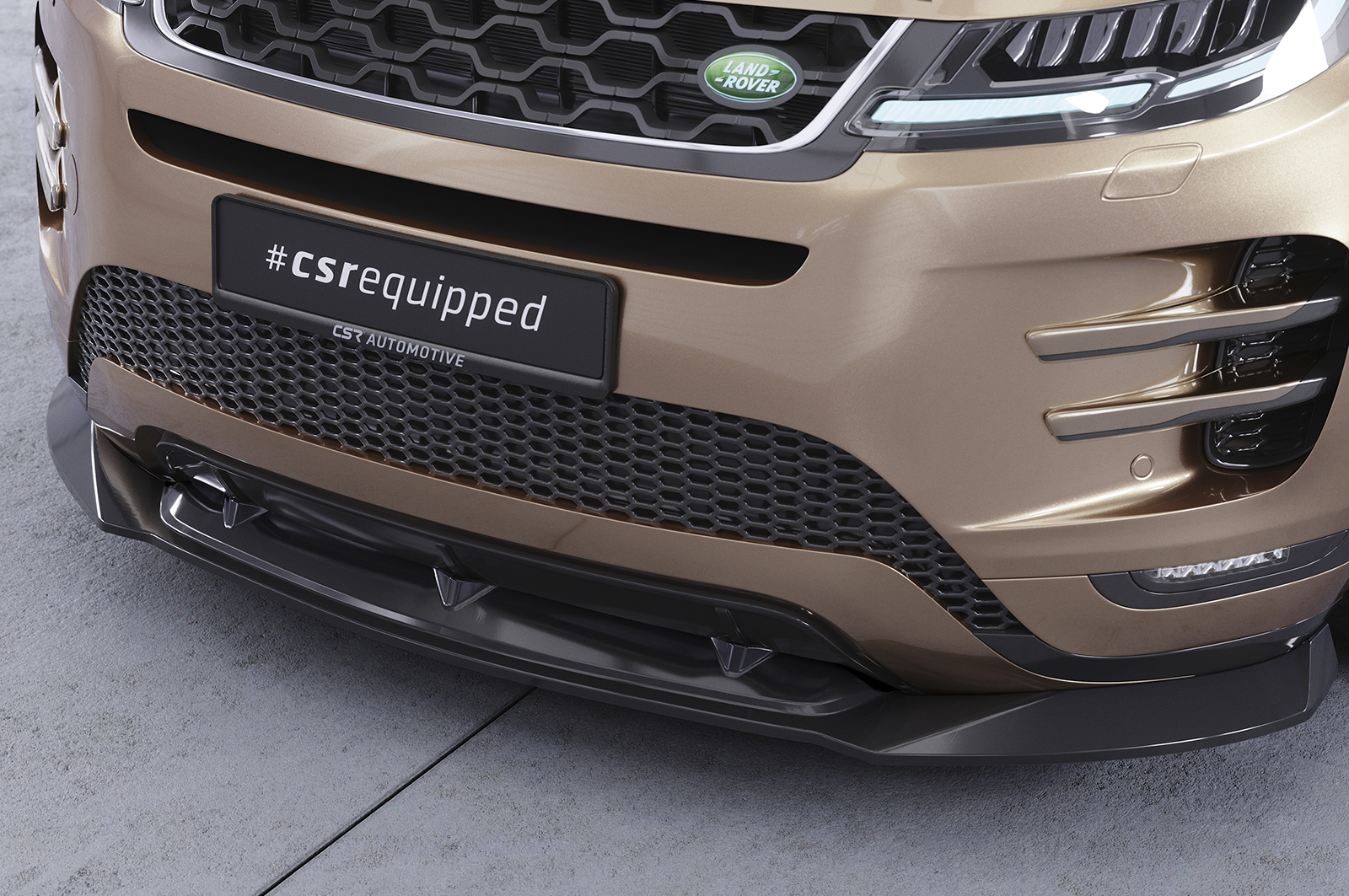 Lame de parechoc avant pour Land Rover Range Rover Evoque (2. Gen / L551) R-Dynamic / Autobiography / HST (depuis 2019) - Fabriqué en ABS (6 finitions au choix)