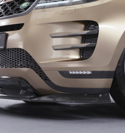 Lame de parechoc avant pour Land Rover Range Rover Evoque (2. Gen / L551) R-Dynamic / Autobiography / HST (depuis 2019) - Fabriqué en ABS (6 finitions au choix)
