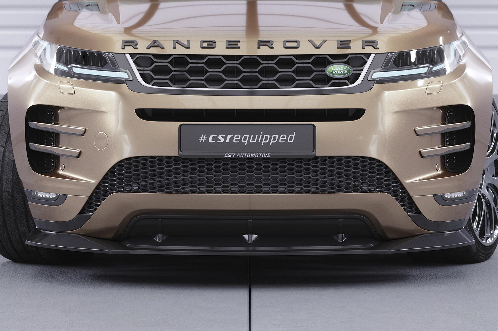 Lame de parechoc avant pour Land Rover Range Rover Evoque (2. Gen / L551) R-Dynamic / Autobiography / HST (depuis 2019) - Fabriqué en ABS (6 finitions au choix)