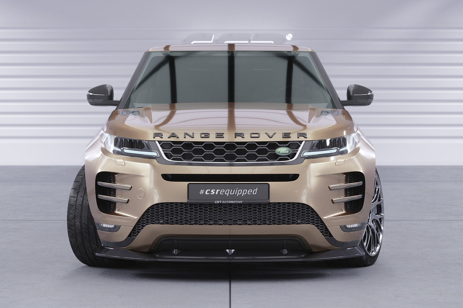 Lame de parechoc avant pour Land Rover Range Rover Evoque (2. Gen / L551) R-Dynamic / Autobiography / HST (depuis 2019) - Fabriqué en ABS (6 finitions au choix)