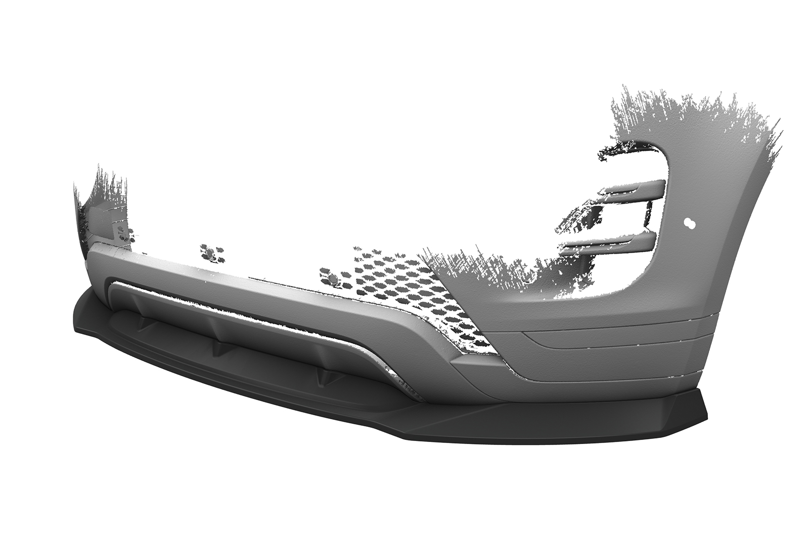 Lame de parechoc avant pour Land Rover Range Rover Evoque (2. Gen / L551) R-Dynamic / Autobiography / HST (depuis 2019) - Fabriqué en ABS (6 finitions au choix)