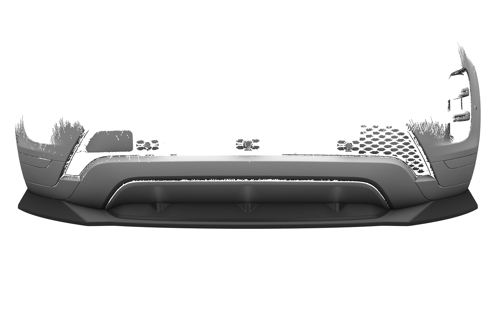 Lame de parechoc avant pour Land Rover Range Rover Evoque (2. Gen / L551) R-Dynamic / Autobiography / HST (depuis 2019) - Fabriqué en ABS (6 finitions au choix)