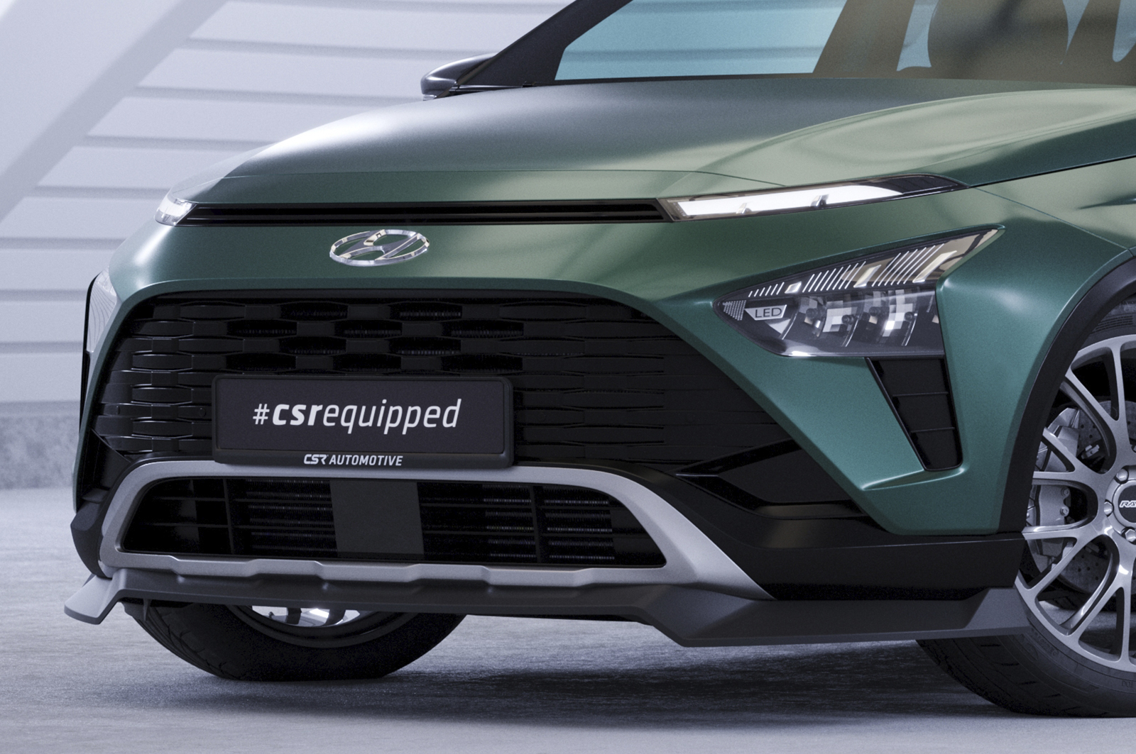 Lame de parechoc avant pour Hyundai Bayon toutes carrosseries (depuis 2021) - Fabriqué en ABS (6 finitions au choix)