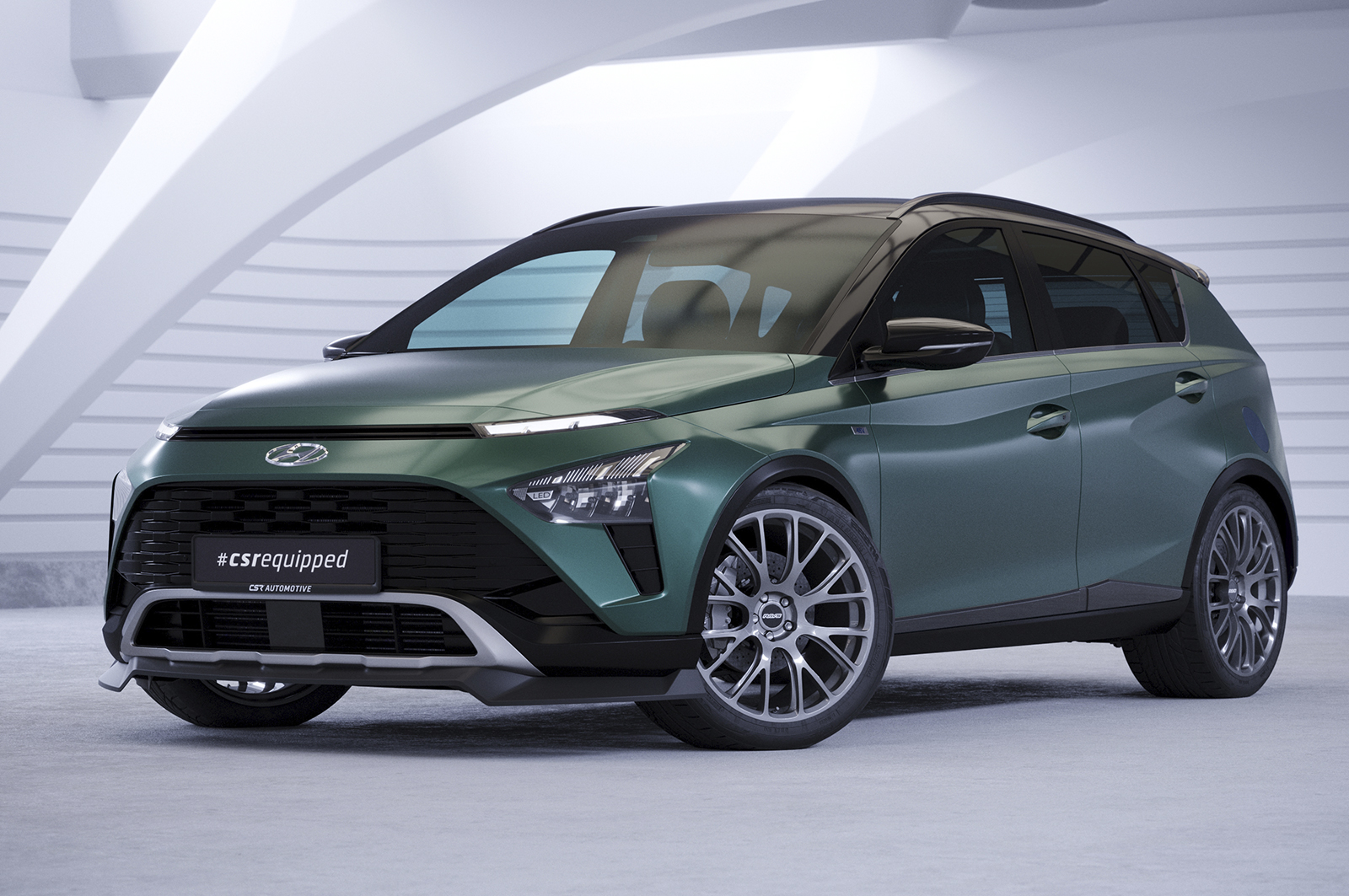 Lame de parechoc avant pour Hyundai Bayon toutes carrosseries (depuis 2021) - Fabriqué en ABS (6 finitions au choix)