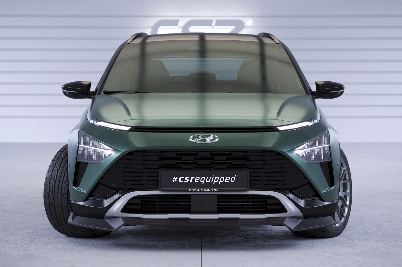 Lame de parechoc avant pour Hyundai Bayon toutes carrosseries (depuis 2021) - Fabriqué en ABS (6 finitions au choix)