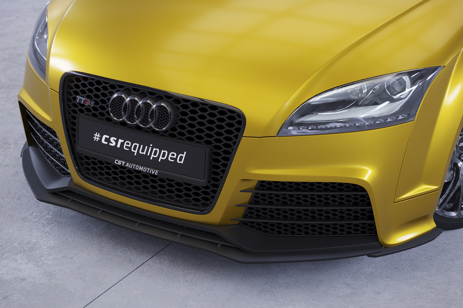 Lame de parechoc avant pour Audi TT (8J) RS (2009-2015) - Fabriqué en ABS 10mm (à peindre ou polir)