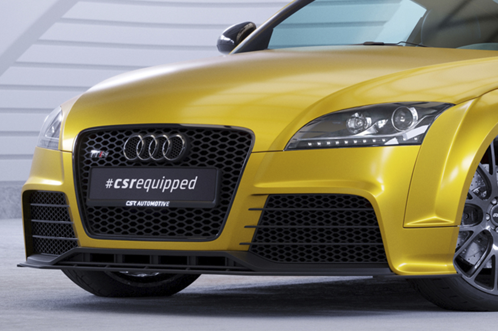 Lame de parechoc avant pour Audi TT (8J) RS (2009-2015) - Fabriqué en ABS 10mm (à peindre ou polir)