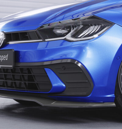 Lame de parechoc avant pour VW Polo VI 2G (Typ AW) facelift (depuis 2021) - Fabriqué en ABS (6 finitions au choix)