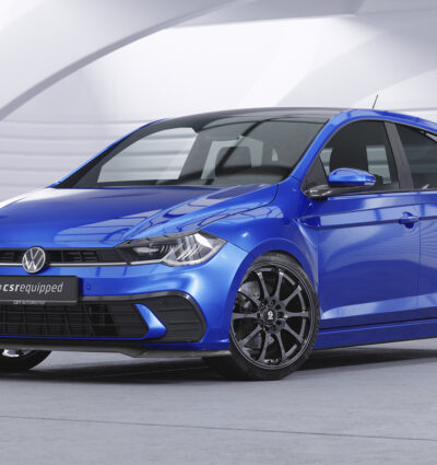 Lame de parechoc avant pour VW Polo VI 2G (Typ AW) facelift (depuis 2021) - Fabriqué en ABS (6 finitions au choix)