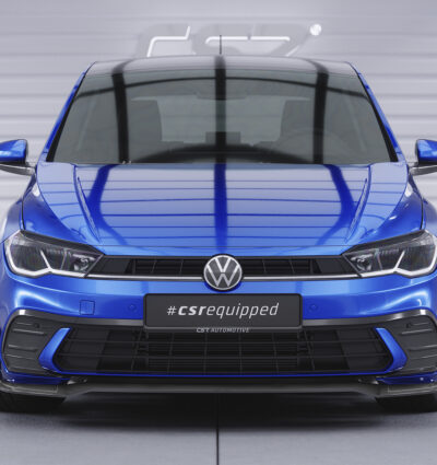 Lame de parechoc avant pour VW Polo VI 2G (Typ AW) facelift (depuis 2021) - Fabriqué en ABS (6 finitions au choix)