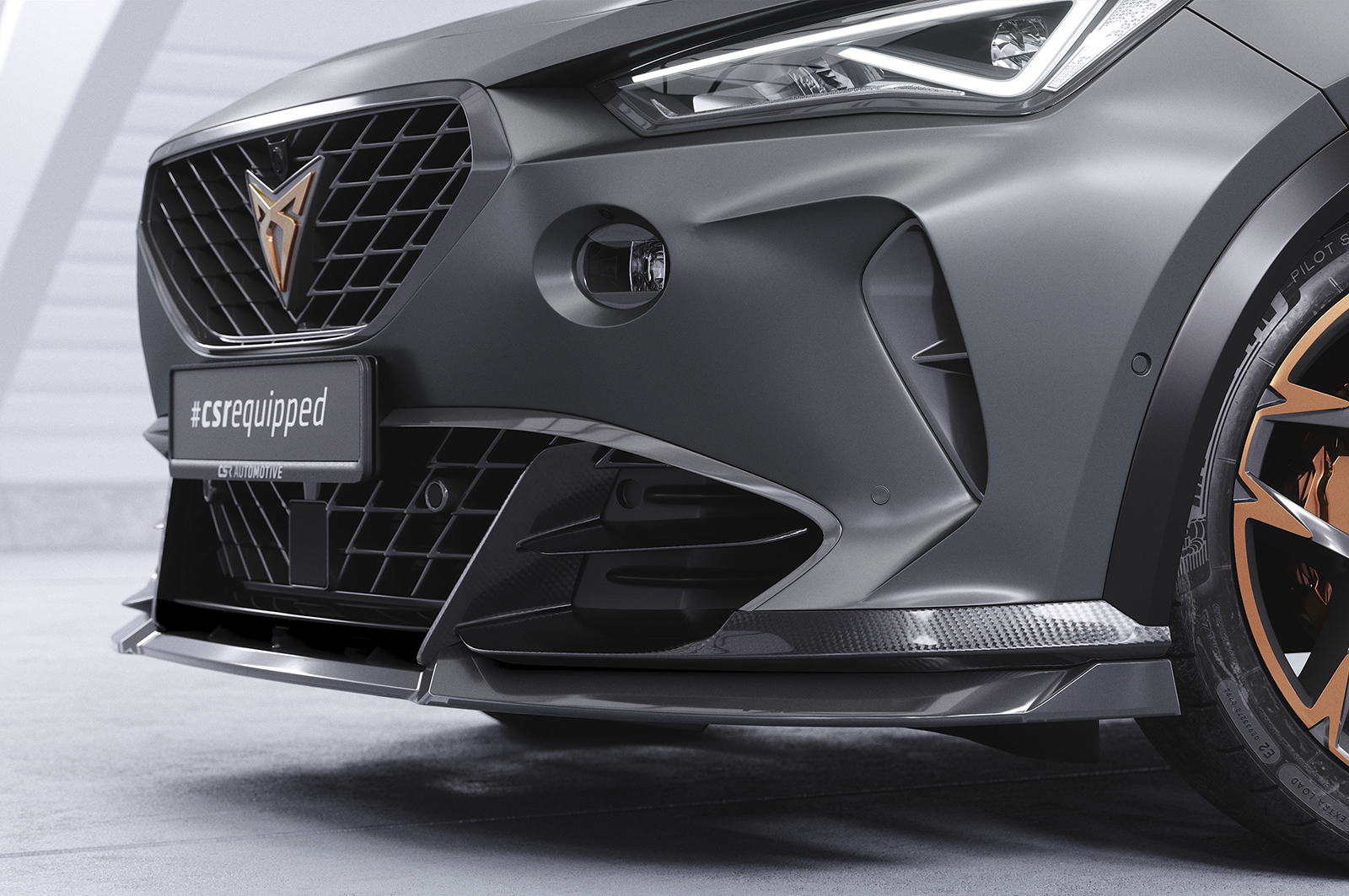 Lame de parechoc avant pour Cupra Formentor VZ5 (depuis 2021) - Fabriqué en ABS (6 finitions au choix)