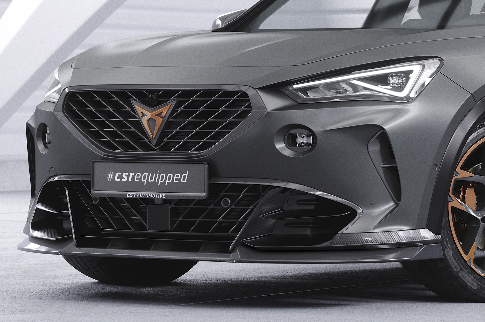 Lame de parechoc avant pour Cupra Formentor VZ5 (depuis 2021) - Fabriqué en ABS (6 finitions au choix)