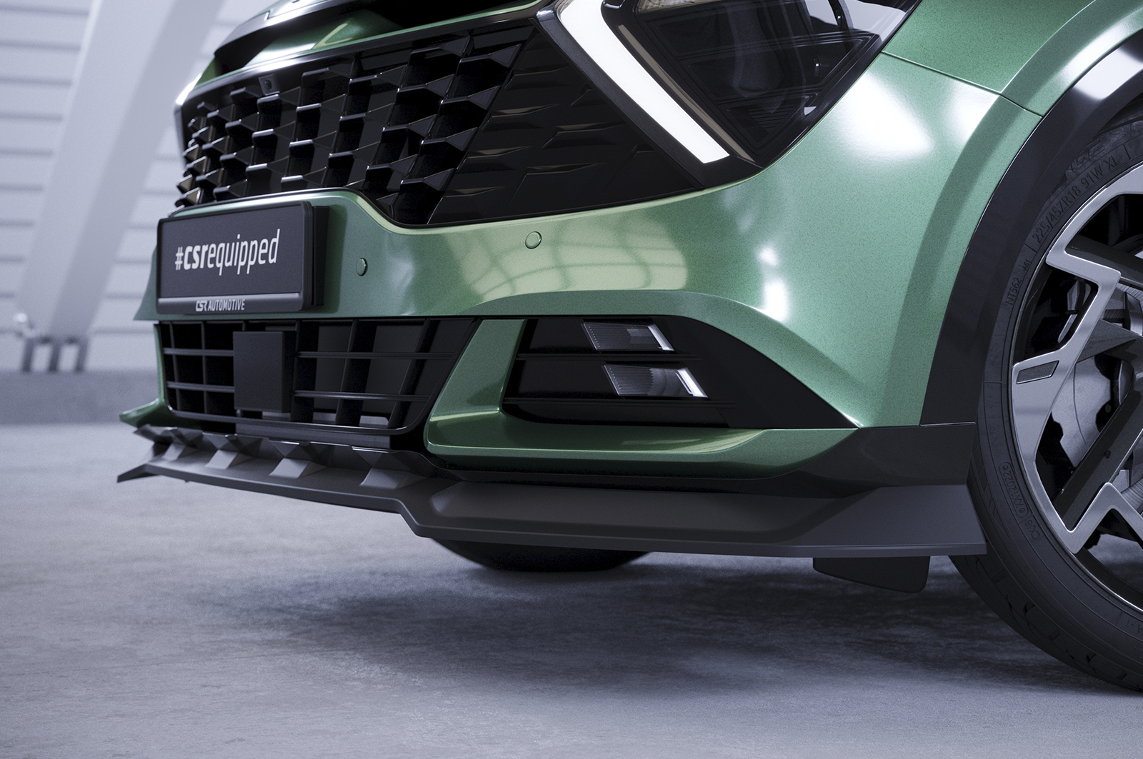 Lame de parechoc avant pour Kia Sportage (NQ5) toutes carrosseries (depuis 2021) - Fabriqué en ABS (6 finitions au choix)