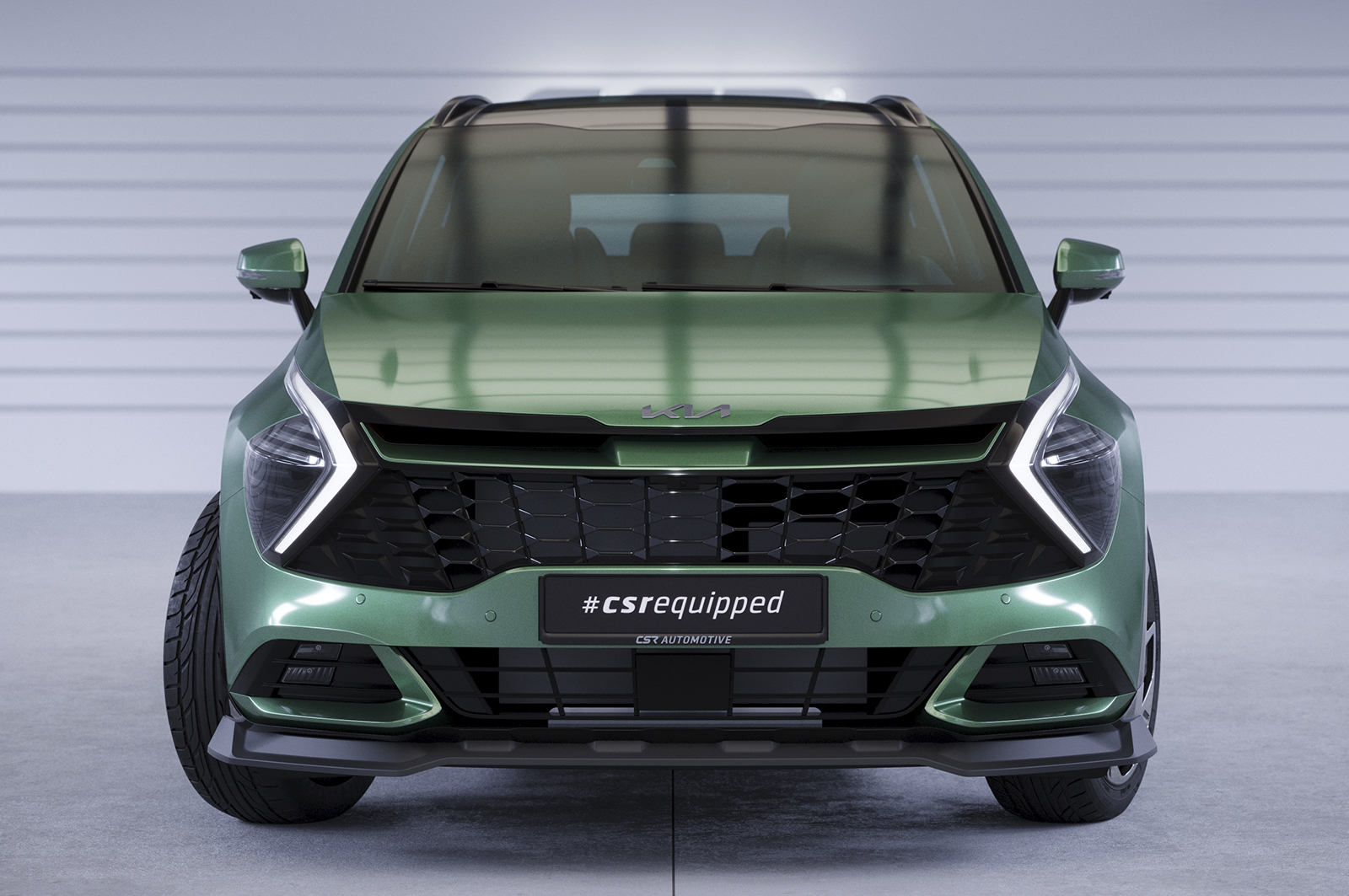 Lame de parechoc avant pour Kia Sportage (NQ5) toutes carrosseries (depuis 2021) - Fabriqué en ABS (6 finitions au choix)