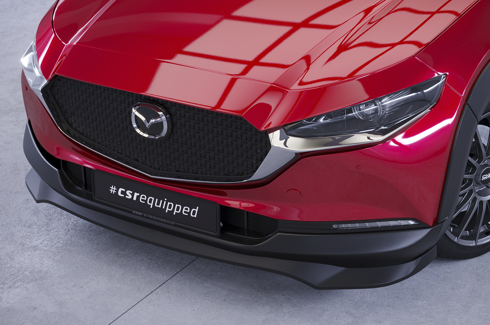 Lame de parechoc avant pour Mazda CX-30 toutes carrosseries (depuis 2019) - Fabriqué en ABS (6 finitions au choix)