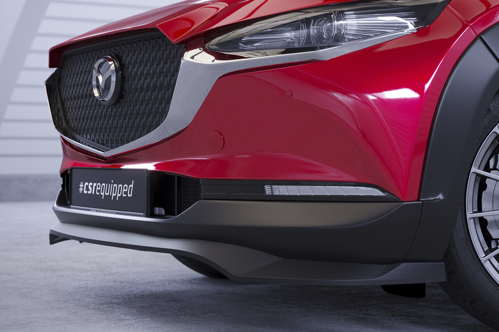 Lame de parechoc avant pour Mazda CX-30 toutes carrosseries (depuis 2019) - Fabriqué en ABS (6 finitions au choix)
