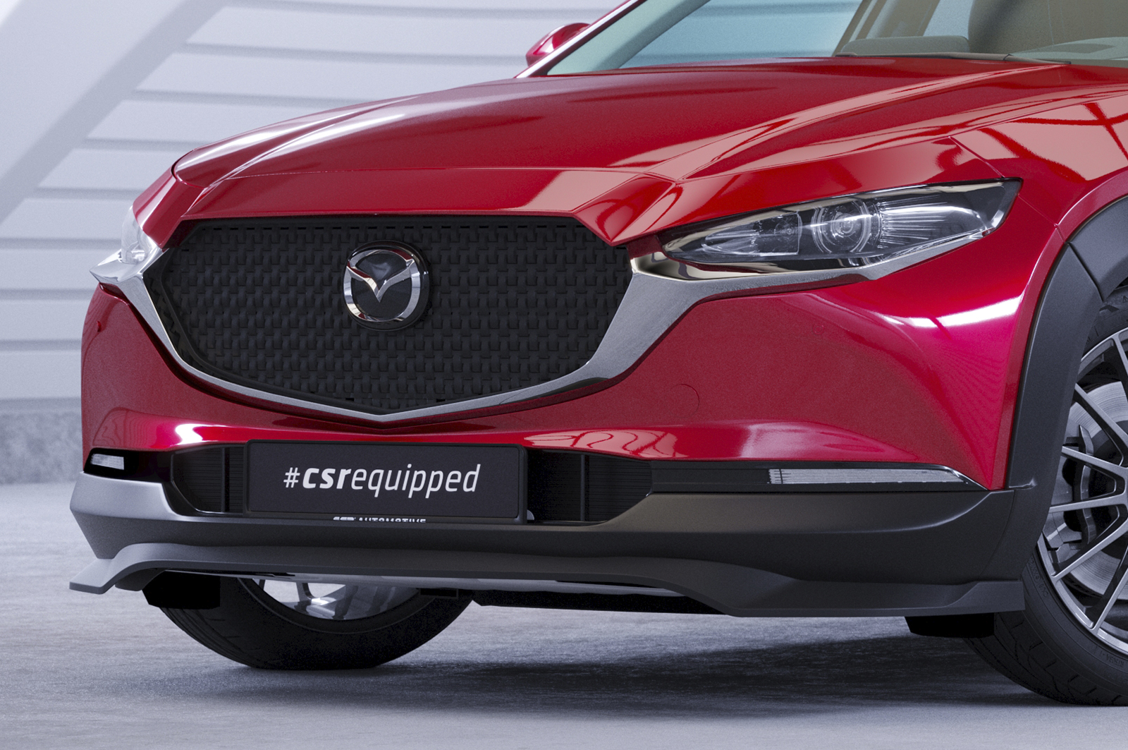 Lame de parechoc avant pour Mazda CX-30 toutes carrosseries (depuis 2019) - Fabriqué en ABS (6 finitions au choix)