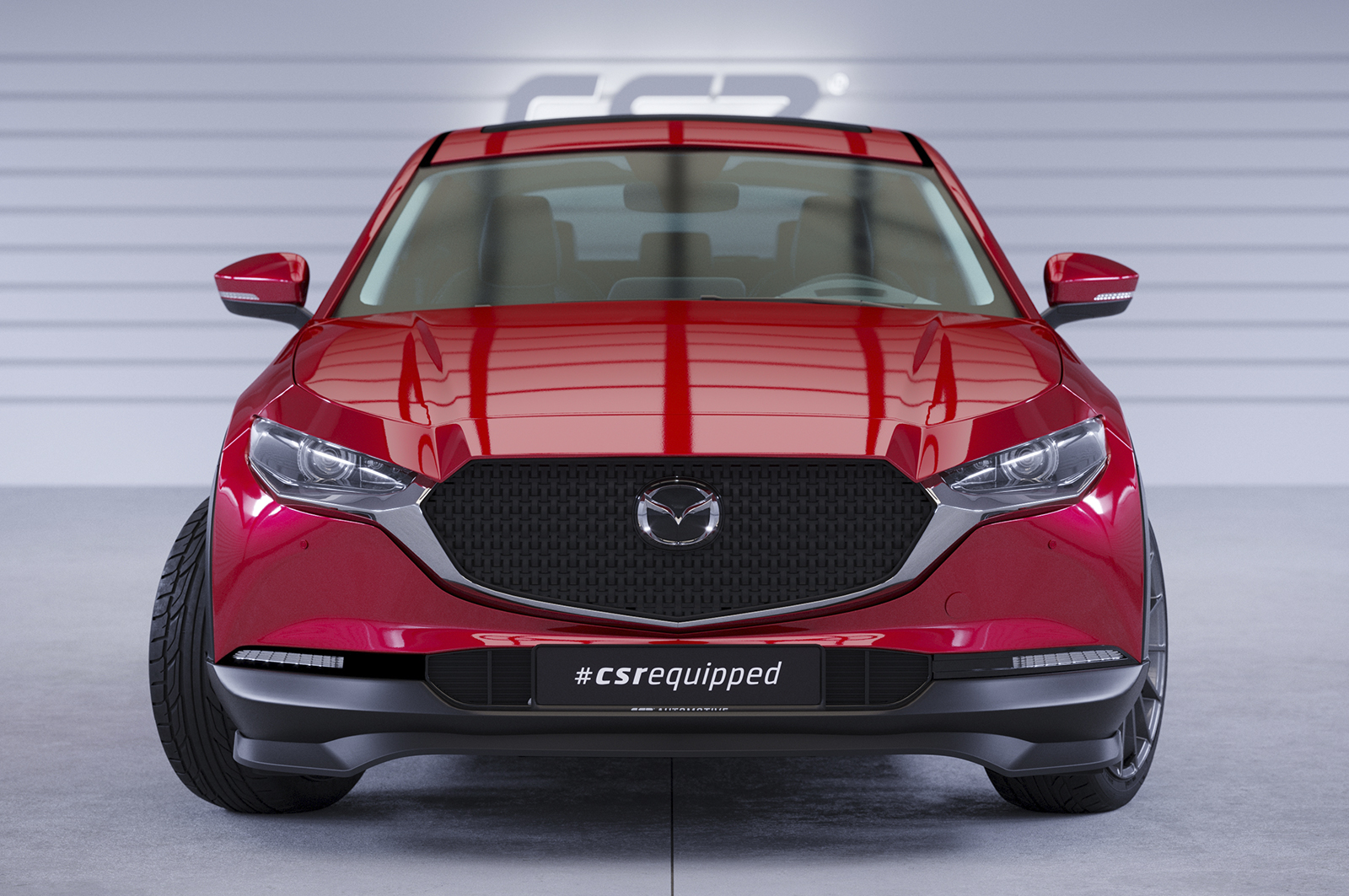 Lame de parechoc avant pour Mazda CX-30 toutes carrosseries (depuis 2019) - Fabriqué en ABS (6 finitions au choix)