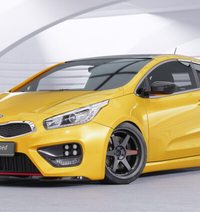 Lame de parechoc avant pour Kia Ceed / Pro Ceed (JD) GT (04/2012-2018) - Fabriqué en ABS (6 finitions au choix)