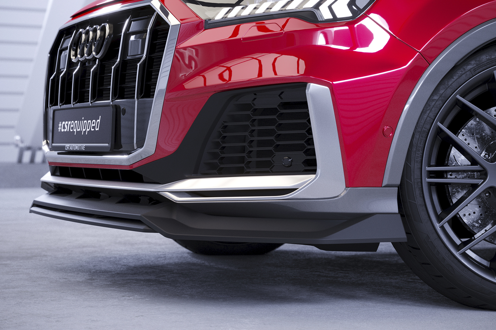 Lame de parechoc avant pour Audi SQ7 (4M) facelift (depuis 2019) - Fabriqué en ABS (6 finitions au choix)