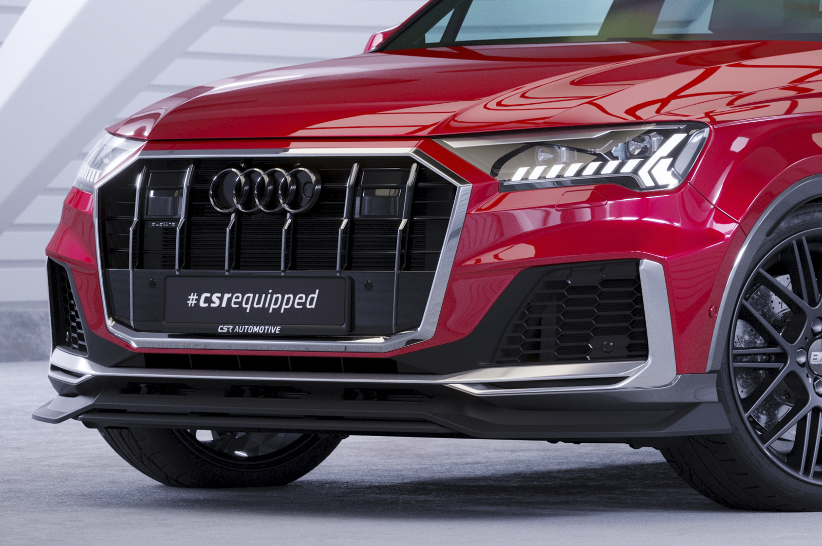 Lame de parechoc avant pour Audi SQ7 (4M) facelift (depuis 2019) - Fabriqué en ABS (6 finitions au choix)
