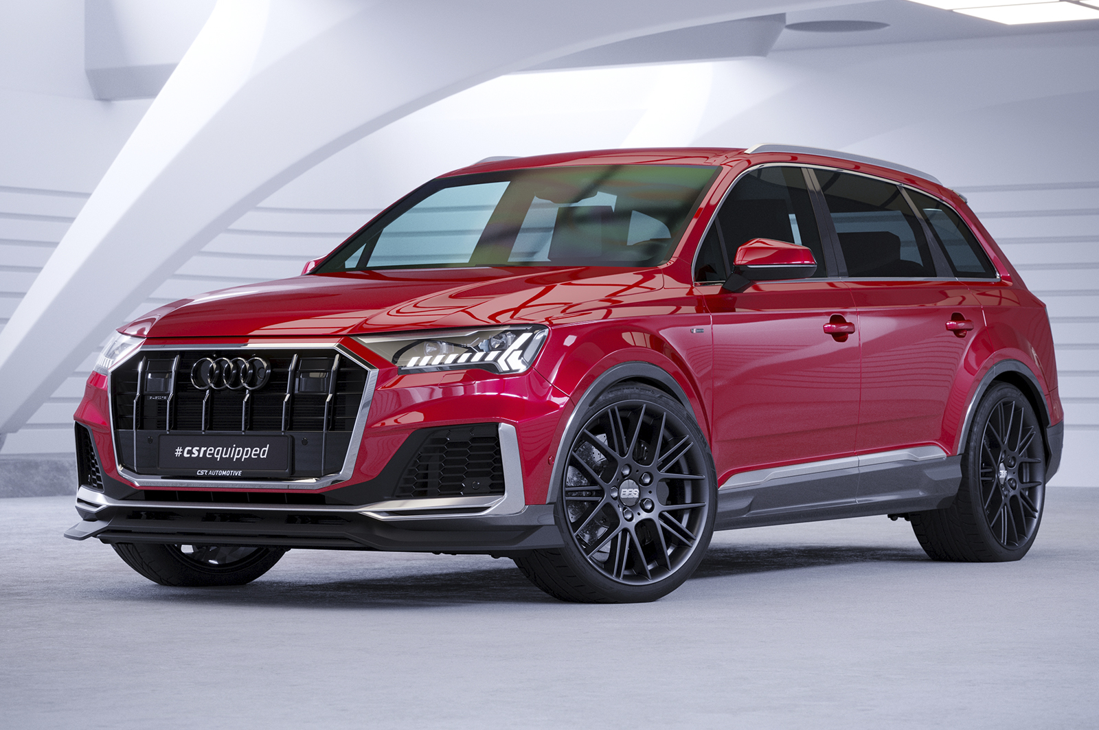 Lame de parechoc avant pour Audi SQ7 (4M) facelift (depuis 2019) - Fabriqué en ABS (6 finitions au choix)