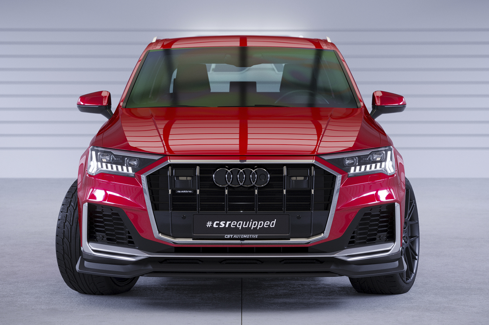 Lame de parechoc avant pour Audi SQ7 (4M) facelift (depuis 2019) - Fabriqué en ABS (6 finitions au choix)