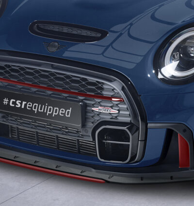 Lame de parechoc avant pour Mini F55 / F56 / F57 One / Cooper / Cooper S / JCW (2.facelift) - avec John Cooper Works Trim (depuis 2021) - Fabriqué en ABS 10mm (à peindre ou polir)