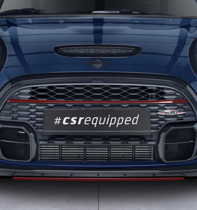 Lame de parechoc avant pour Mini F55 / F56 / F57 One / Cooper / Cooper S / JCW (2.facelift) - avec John Cooper Works Trim (depuis 2021) - Fabriqué en ABS 10mm (à peindre ou polir)