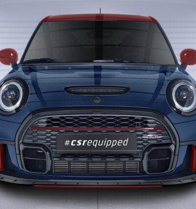 Lame de parechoc avant pour Mini F55 / F56 / F57 One / Cooper / Cooper S / JCW (2.facelift) - avec John Cooper Works Trim (depuis 2021) - Fabriqué en ABS 10mm (à peindre ou polir)