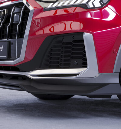 Lame de parechoc avant pour Audi Q7 (4M) S-Line (facelift) (depuis 2019) - Fabriqué en ABS (6 finitions au choix)