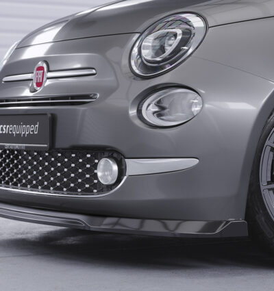 Lame de parechoc avant pour Fiat 500 toutes carrosseries (facelift) (2016-2020) - Fabriqué en ABS (6 finitions au choix)