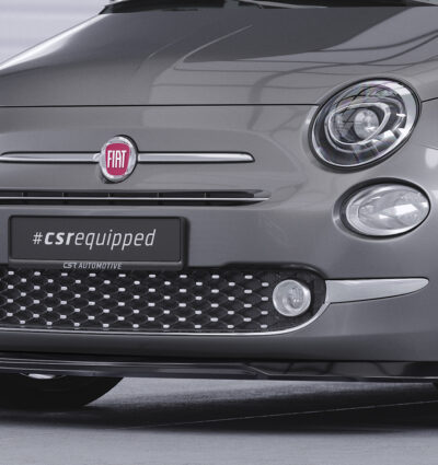 Lame de parechoc avant pour Fiat 500 toutes carrosseries (facelift) (2016-2020) - Fabriqué en ABS (6 finitions au choix)