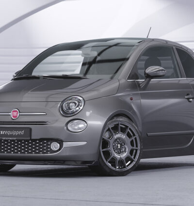 Lame de parechoc avant pour Fiat 500 toutes carrosseries (facelift) (2016-2020) - Fabriqué en ABS (6 finitions au choix)