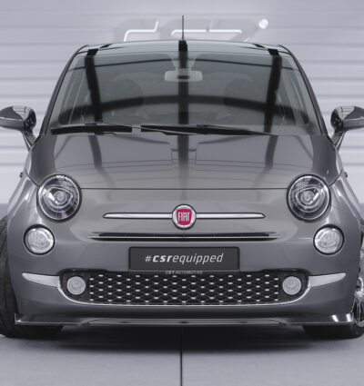 Lame de parechoc avant pour Fiat 500 toutes carrosseries (facelift) (2016-2020) - Fabriqué en ABS (6 finitions au choix)