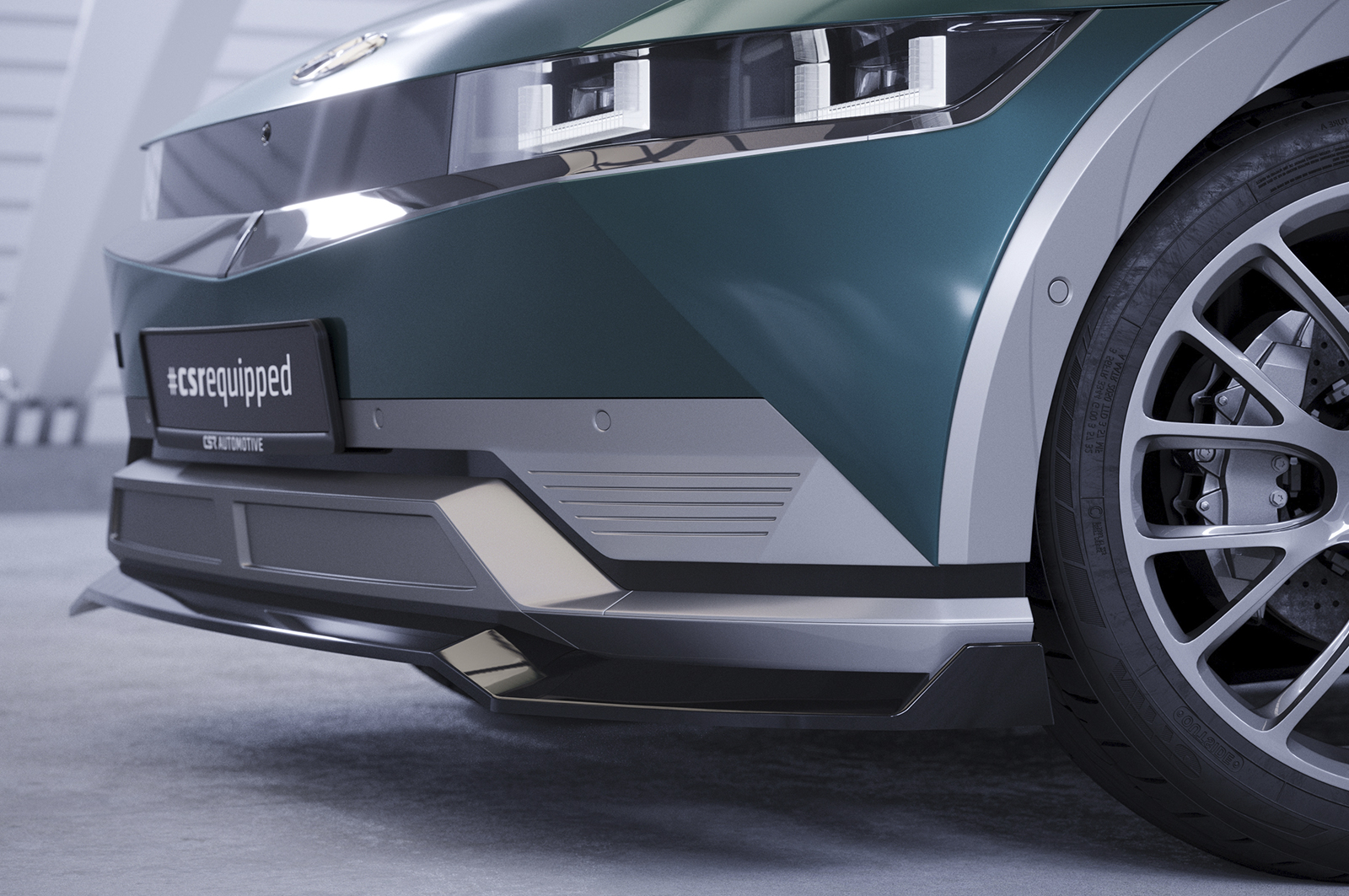Lame de parechoc avant pour Hyundai Ioniq 5 toutes carrosseries (depuis 2021) - Fabriqué en ABS (6 finitions au choix)