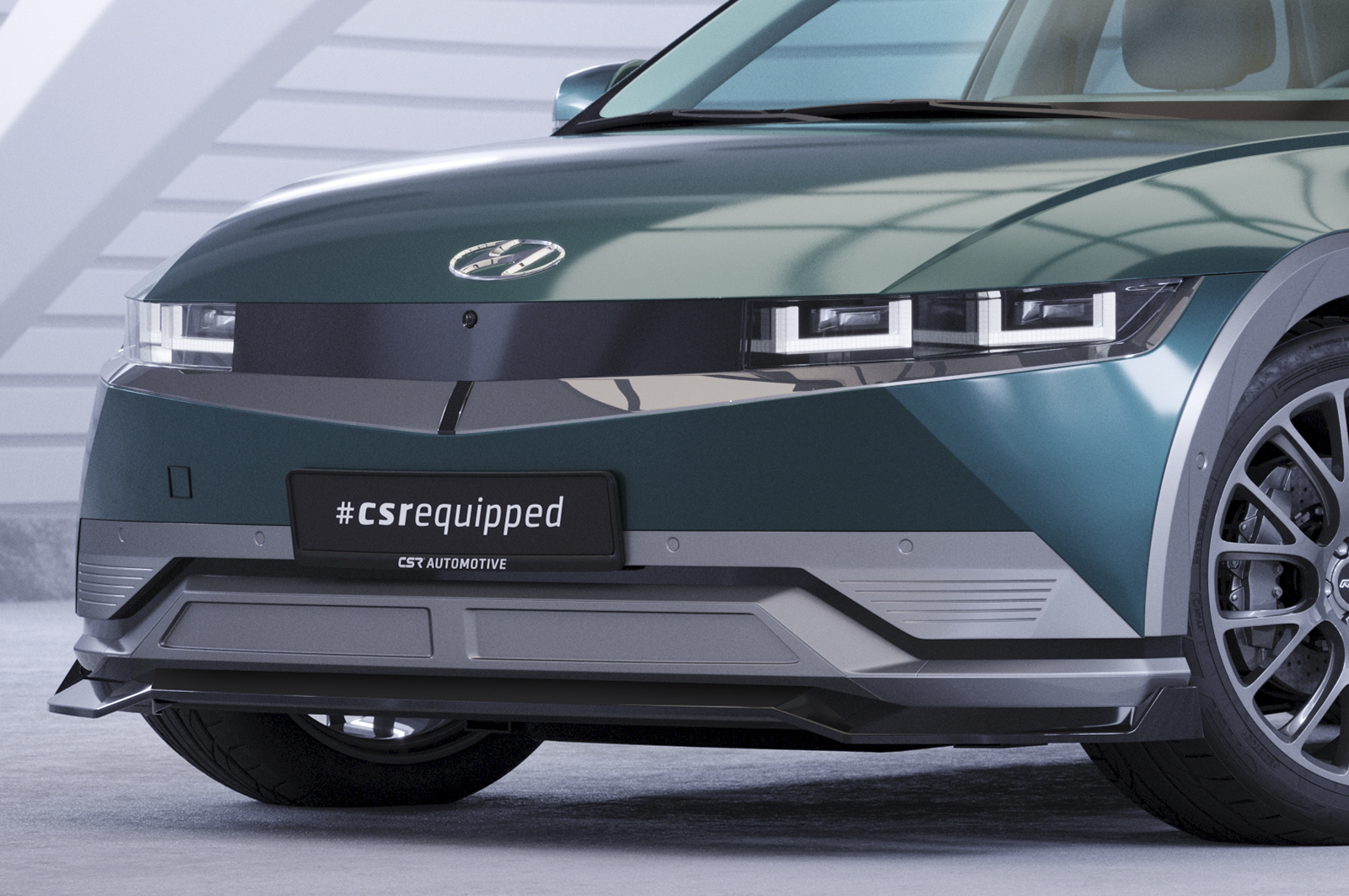 Lame de parechoc avant pour Hyundai Ioniq 5 toutes carrosseries (depuis 2021) - Fabriqué en ABS (6 finitions au choix)