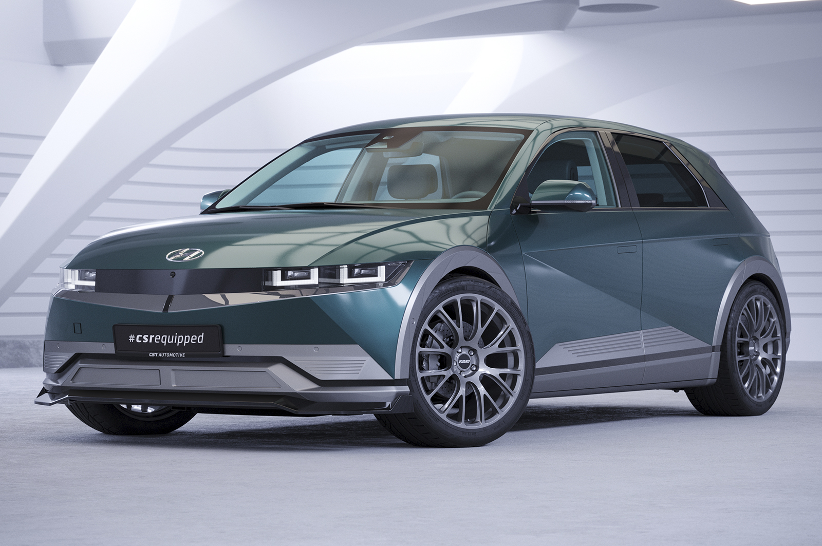 Lame de parechoc avant pour Hyundai Ioniq 5 toutes carrosseries (depuis 2021) - Fabriqué en ABS (6 finitions au choix)