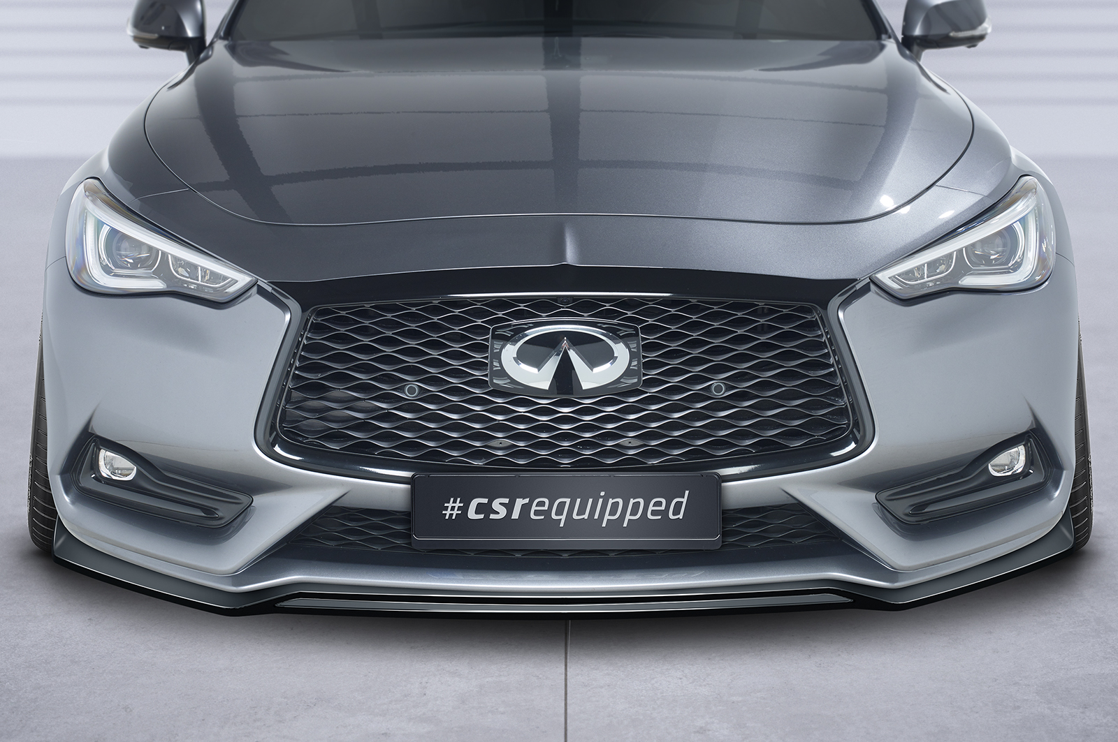 Lame de parechoc avant pour Infiniti Q60 toutes carrosseries (depuis 2016) - Fabriqué en ABS (6 finitions au choix)