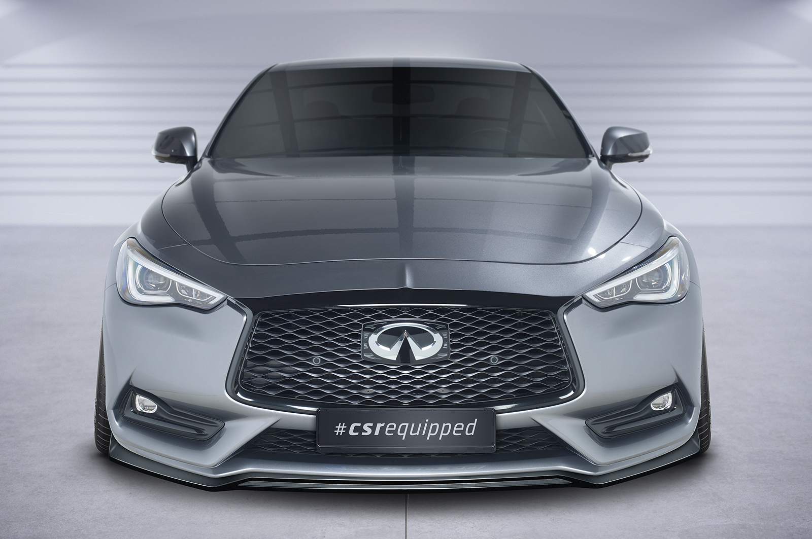 Lame de parechoc avant pour Infiniti Q60 toutes carrosseries (depuis 2016) - Fabriqué en ABS (6 finitions au choix)